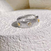 Natural White Diamond Ring Pt900 D0.12ct